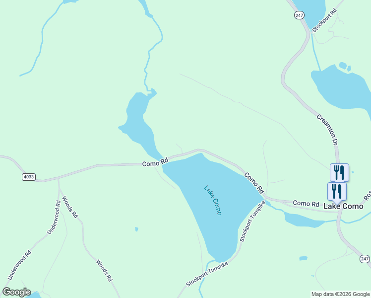 map of restaurants, bars, coffee shops, grocery stores, and more near 259 Como Rd in Starrucca