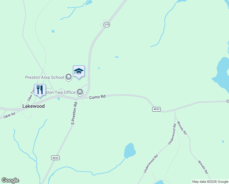 map of restaurants, bars, coffee shops, grocery stores, and more near 44 Como Rd in Wayne