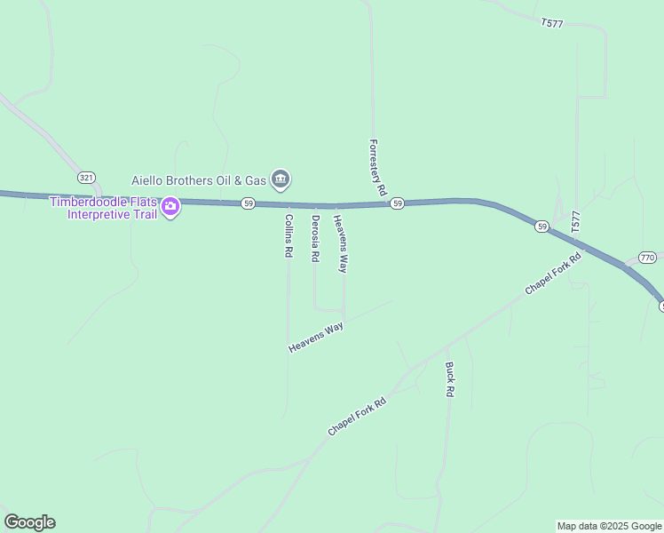 map of restaurants, bars, coffee shops, grocery stores, and more near Heavens Way in Lewis Run