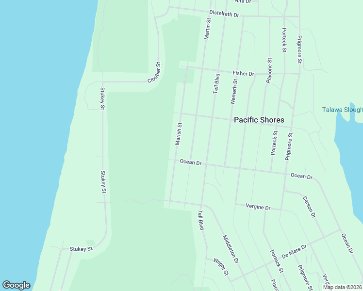 map of restaurants, bars, coffee shops, grocery stores, and more near 425 Marish Street in Crescent City