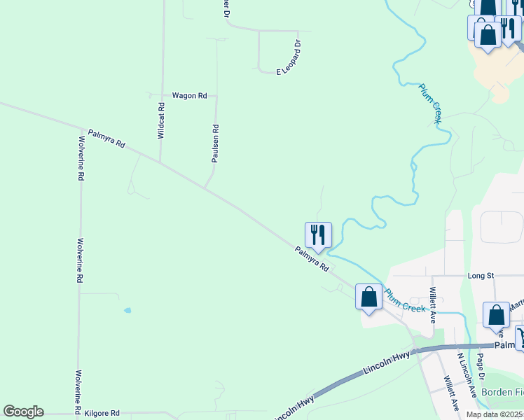 map of restaurants, bars, coffee shops, grocery stores, and more near 608 Palmyra Road in Dixon