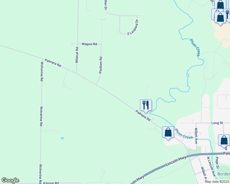 map of restaurants, bars, coffee shops, grocery stores, and more near 608 Palmyra Road in Dixon