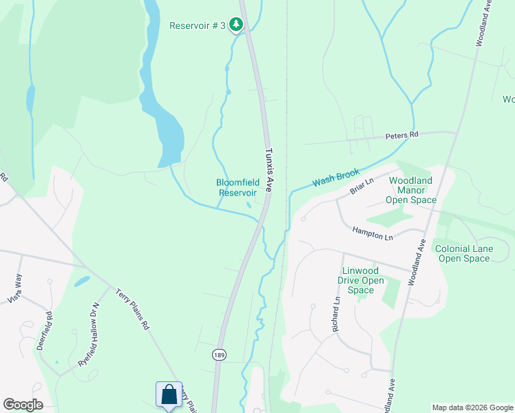 map of restaurants, bars, coffee shops, grocery stores, and more near 256 Tunxis Avenue in Bloomfield