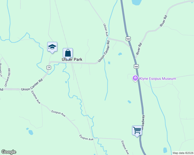 map of restaurants, bars, coffee shops, grocery stores, and more near 378 Union Center Road in Ulster Park