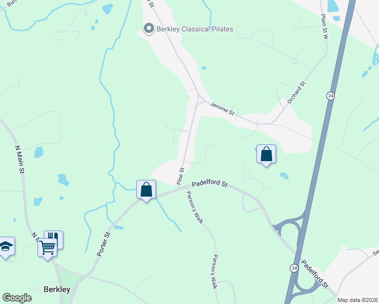 map of restaurants, bars, coffee shops, grocery stores, and more near 11 Pine Street in Berkley