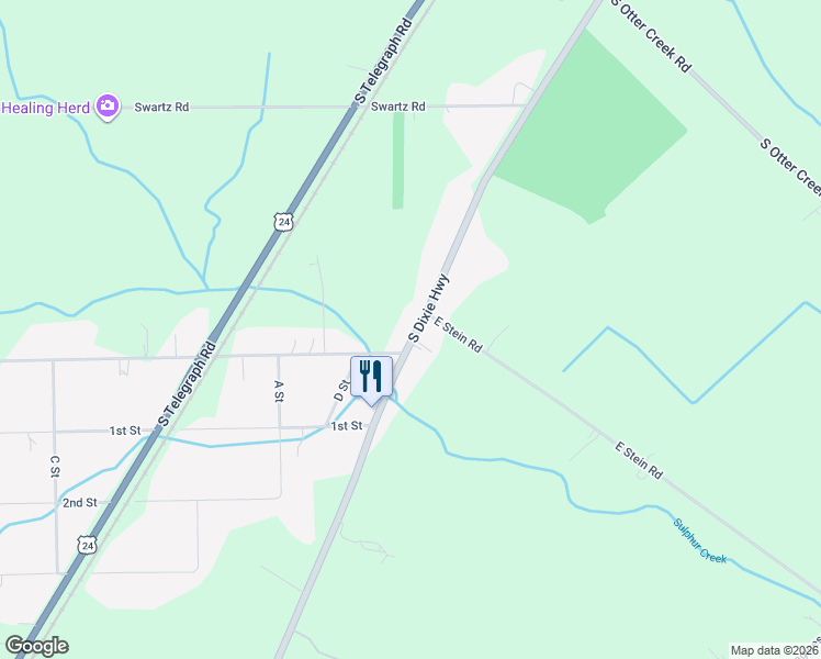 map of restaurants, bars, coffee shops, grocery stores, and more near 13019 South Dixie Highway in La Salle