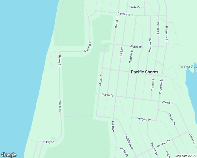 map of restaurants, bars, coffee shops, grocery stores, and more near 425 Marish Street in Crescent City