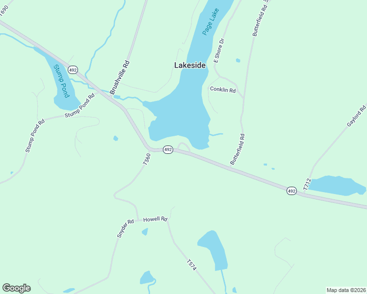 map of restaurants, bars, coffee shops, grocery stores, and more near State Highway 492 in Susquehanna Depot