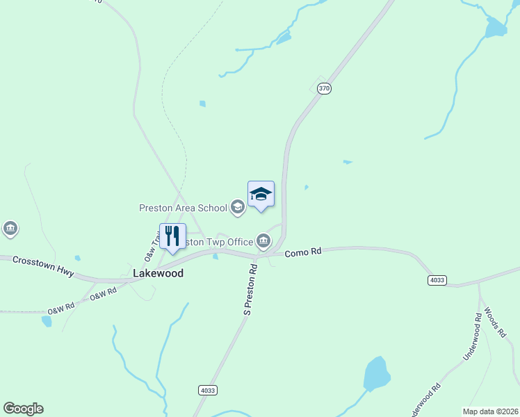 map of restaurants, bars, coffee shops, grocery stores, and more near 1493 Crosstown Highway in Lakewood