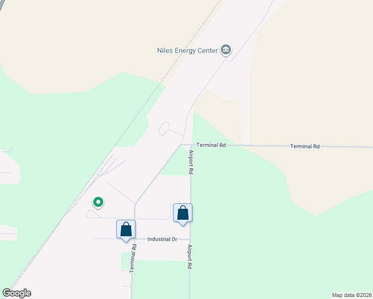 map of restaurants, bars, coffee shops, grocery stores, and more near 1943 Terminal Road in Niles