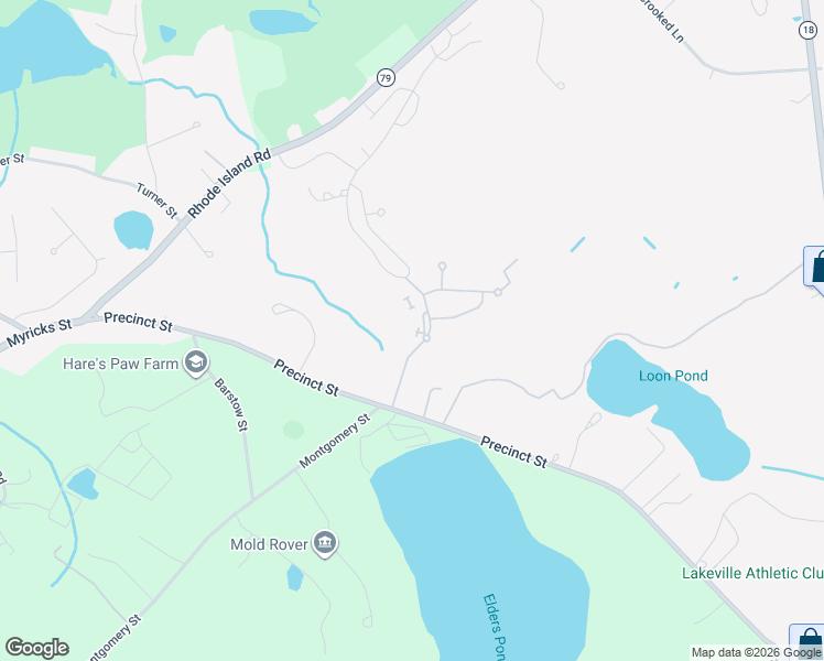 map of restaurants, bars, coffee shops, grocery stores, and more near 98 Fern Avenue in Lakeville