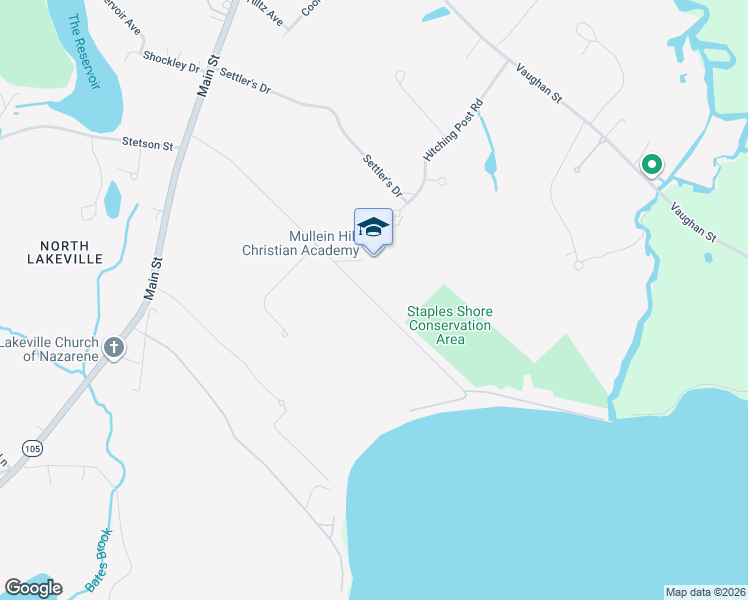 map of restaurants, bars, coffee shops, grocery stores, and more near 35 Staples Shore Road in Lakeville