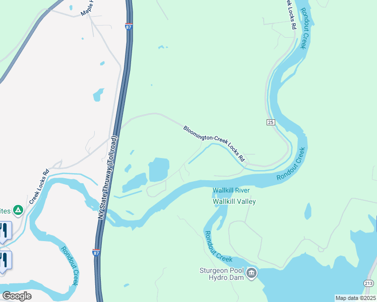 map of restaurants, bars, coffee shops, grocery stores, and more near 18 Webster Lock Road in Rosendale