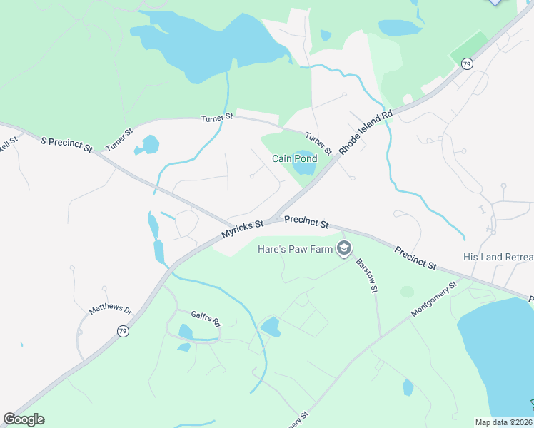 map of restaurants, bars, coffee shops, grocery stores, and more near 199 Rhode Island Road in Lakeville