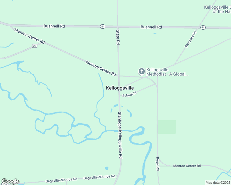 map of restaurants, bars, coffee shops, grocery stores, and more near 4771 Stanhope-Kelloggsville Road in Conneaut