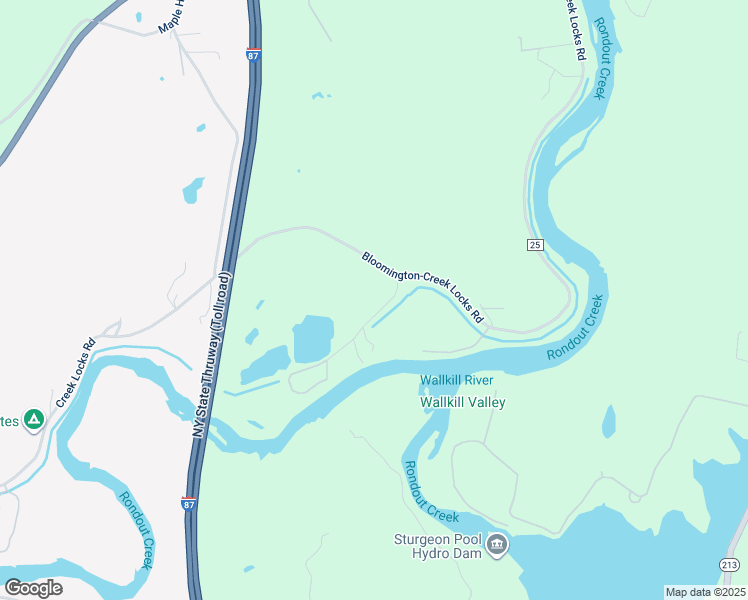map of restaurants, bars, coffee shops, grocery stores, and more near 18 Webster Lock Road in Rosendale