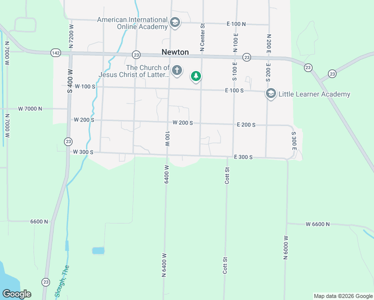 map of restaurants, bars, coffee shops, grocery stores, and more near 40 West 300 South in Newton