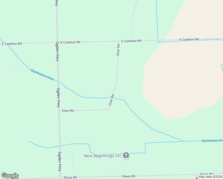 map of restaurants, bars, coffee shops, grocery stores, and more near 4306 Etter Rd in Adrian