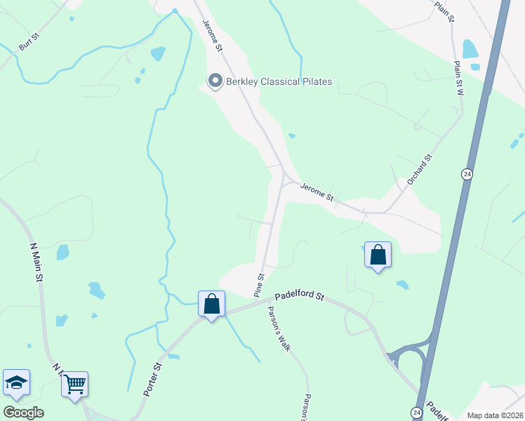map of restaurants, bars, coffee shops, grocery stores, and more near 22R Pine Street in Berkley