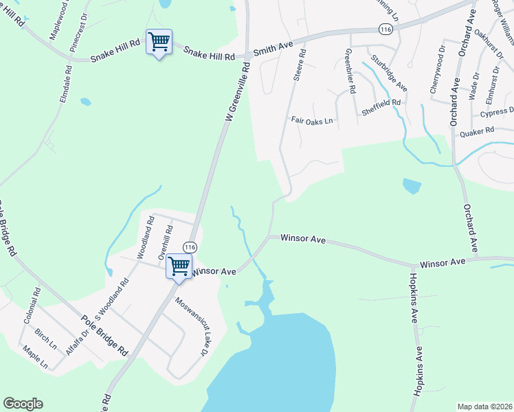 map of restaurants, bars, coffee shops, grocery stores, and more near 22 Angell Road in Scituate
