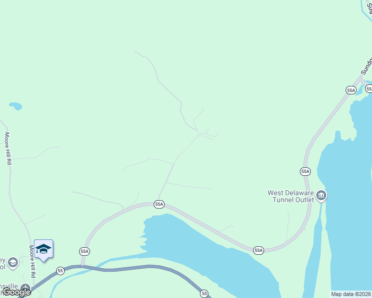 map of restaurants, bars, coffee shops, grocery stores, and more near 62 Rocky Hill Road in Grahamsville