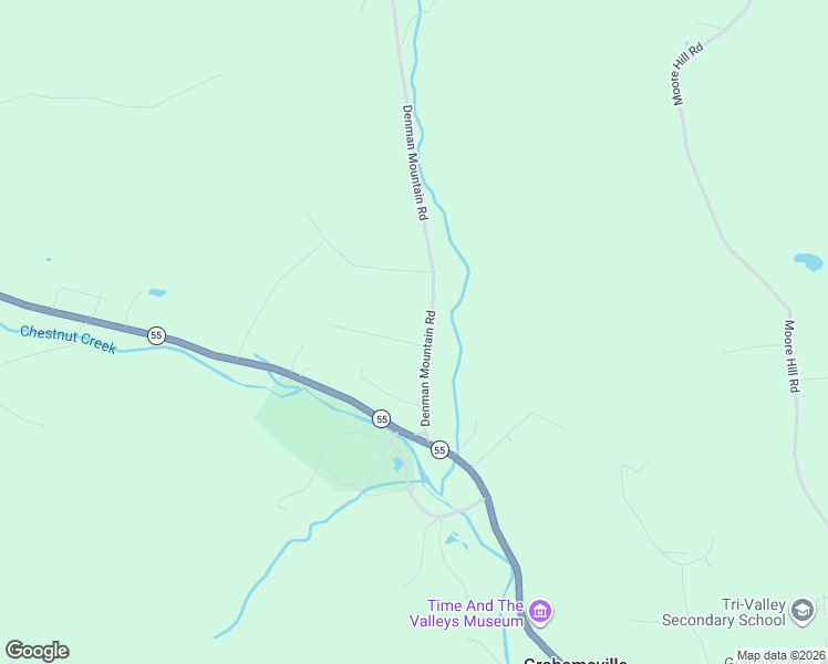 map of restaurants, bars, coffee shops, grocery stores, and more near 53 Denman Mountain Road in Grahamsville