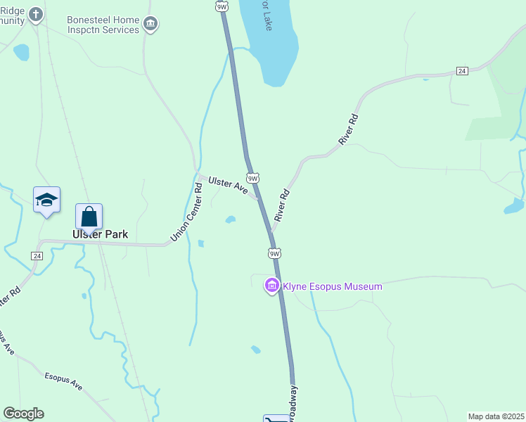 map of restaurants, bars, coffee shops, grocery stores, and more near 764 North Route 9W in Ulster Park