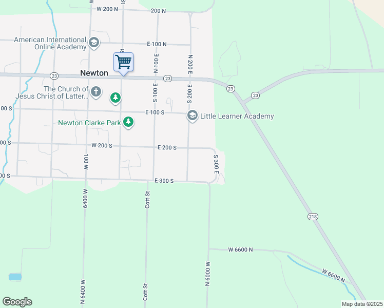 map of restaurants, bars, coffee shops, grocery stores, and more near 210 South 200 East in Smithfield