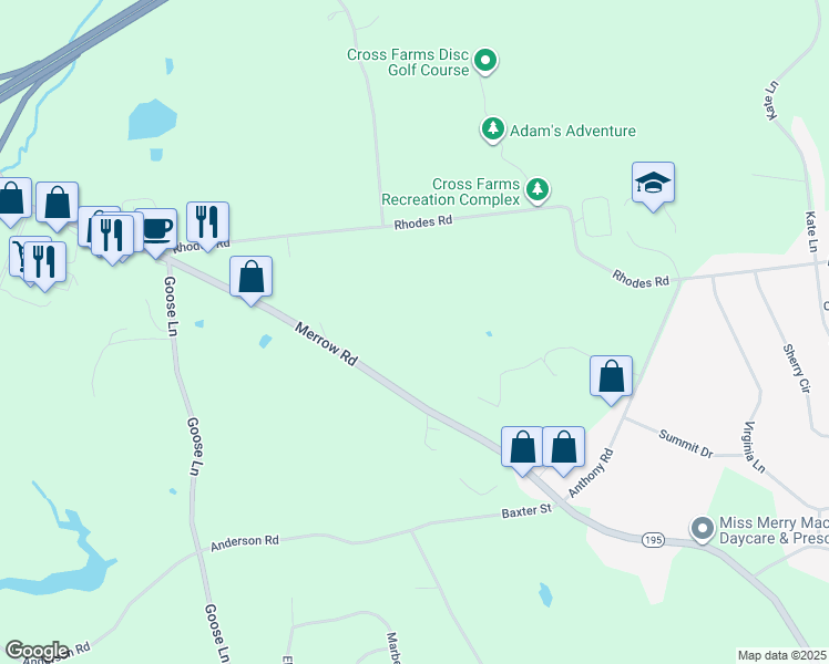 map of restaurants, bars, coffee shops, grocery stores, and more near 1 Technology Drive in Tolland