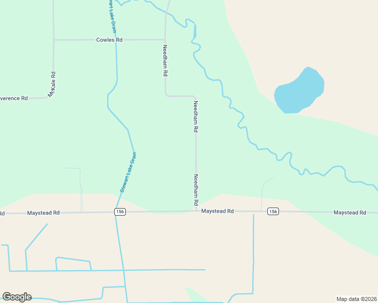 map of restaurants, bars, coffee shops, grocery stores, and more near 64720 Needham Road in Burr Oak