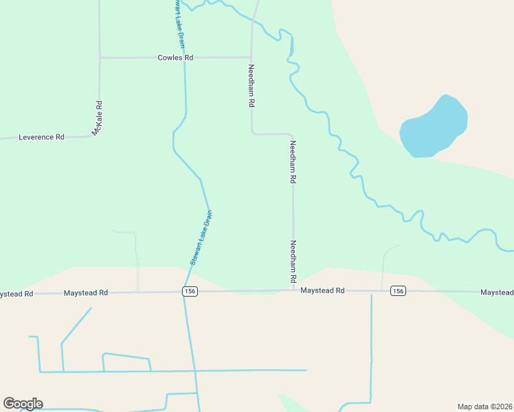 map of restaurants, bars, coffee shops, grocery stores, and more near 64720 Needham Road in Burr Oak
