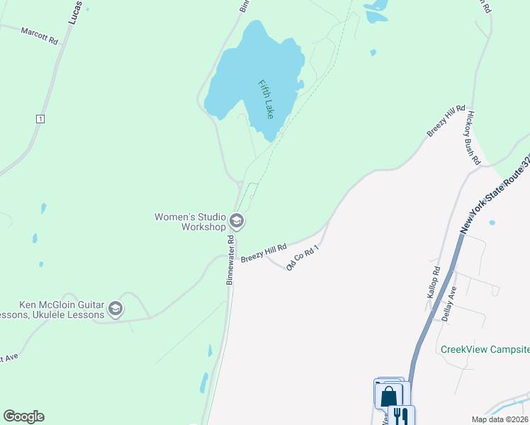 map of restaurants, bars, coffee shops, grocery stores, and more near 736 Binnewater Lane in Kingston