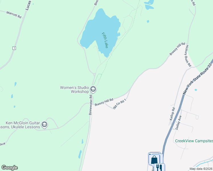 map of restaurants, bars, coffee shops, grocery stores, and more near 736 Binnewater Lane in Kingston