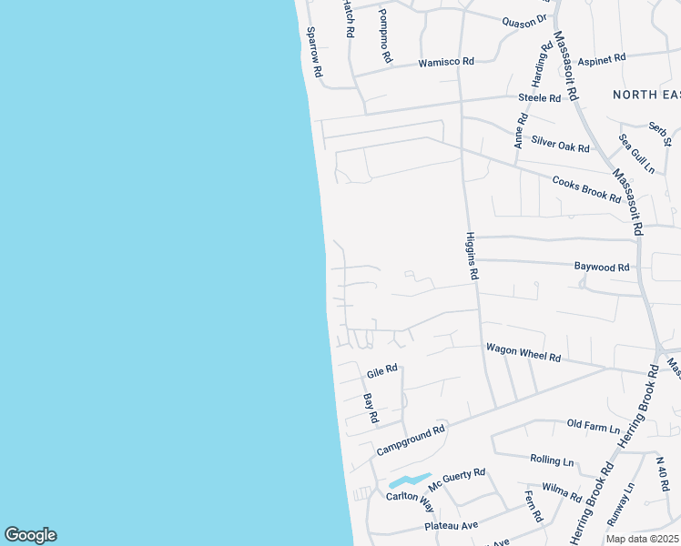 map of restaurants, bars, coffee shops, grocery stores, and more near 445 Turnip Field Road in Eastham