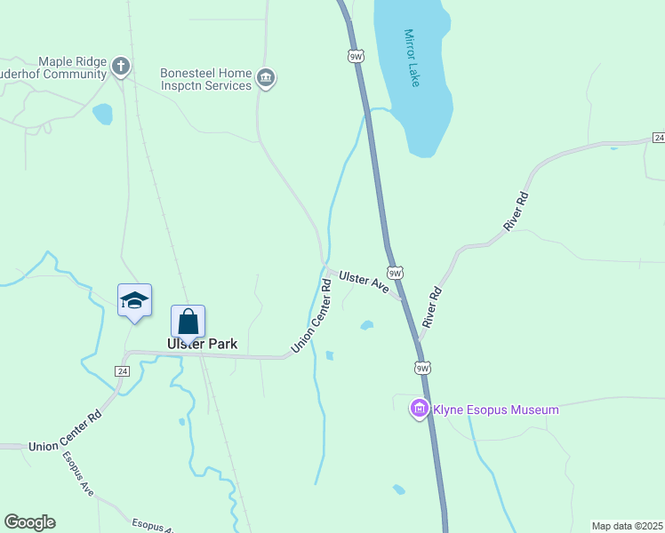 map of restaurants, bars, coffee shops, grocery stores, and more near 12 Ulster Avenue in Ulster Park