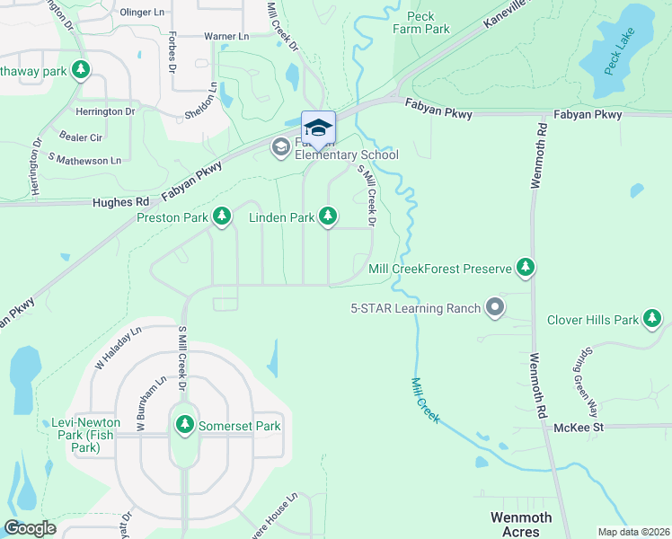 map of restaurants, bars, coffee shops, grocery stores, and more near S649 Ellithorp Lane in Geneva