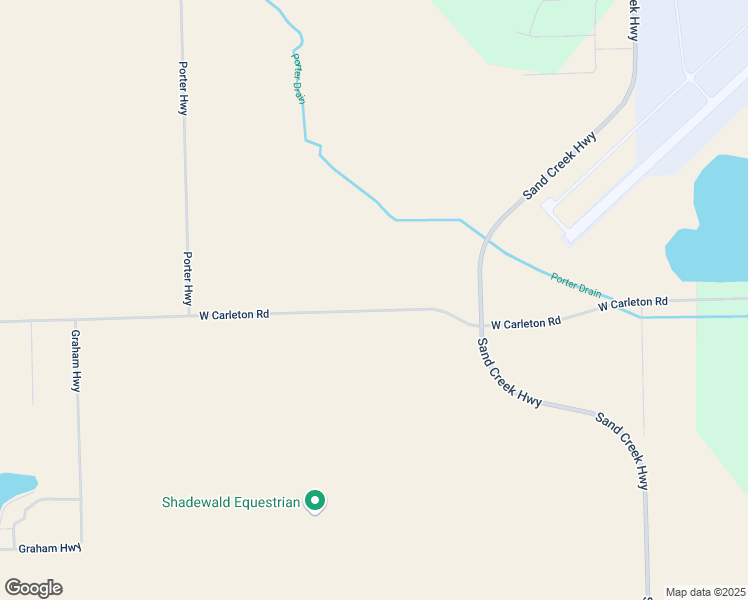map of restaurants, bars, coffee shops, grocery stores, and more near 3594 West Carleton Road in Adrian