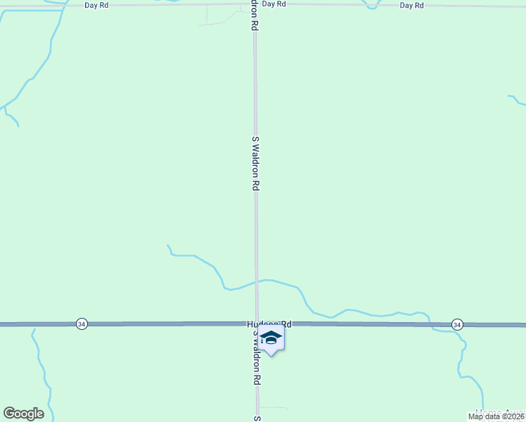 map of restaurants, bars, coffee shops, grocery stores, and more near 4691 South Waldron Road in Hudson