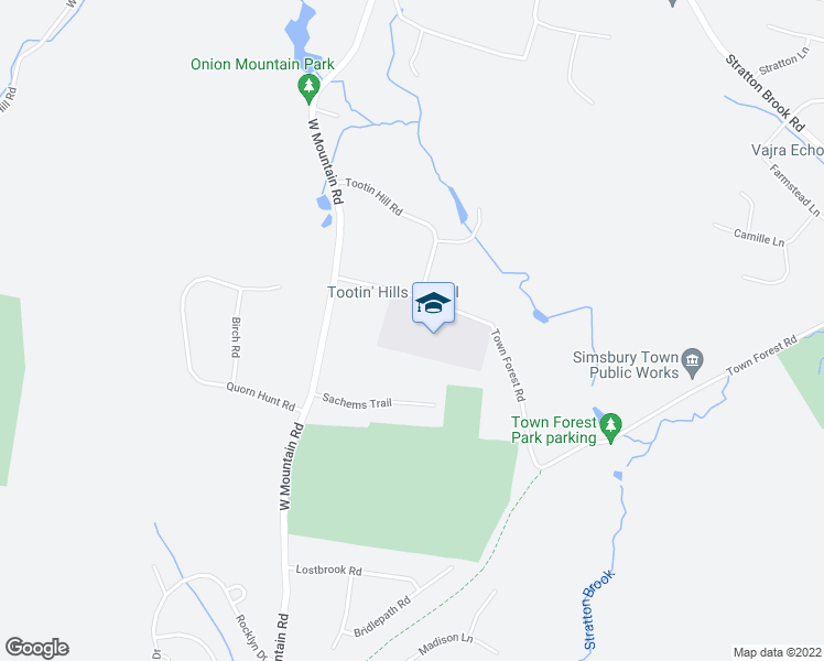 map of restaurants, bars, coffee shops, grocery stores, and more near 25 Nimrod Road in Simsbury