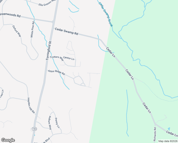 map of restaurants, bars, coffee shops, grocery stores, and more near 671 Heron Drive in Torrington