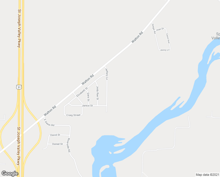 map of restaurants, bars, coffee shops, grocery stores, and more near 2421 Jeffery Lane in Niles