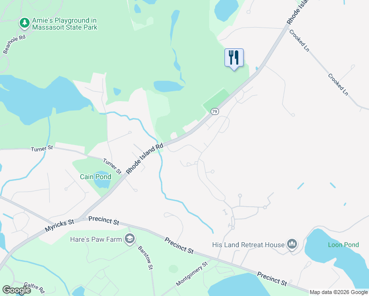 map of restaurants, bars, coffee shops, grocery stores, and more near 4 Country Club Lane in Lakeville