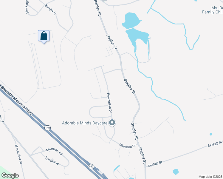 map of restaurants, bars, coffee shops, grocery stores, and more near 95 Powhattan Drive in Taunton