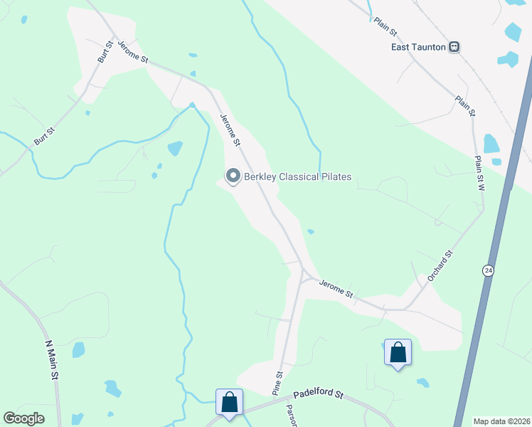 map of restaurants, bars, coffee shops, grocery stores, and more near 54 Jerome Street in Berkley