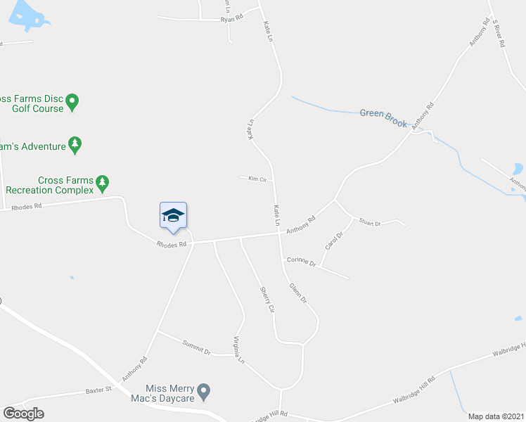 map of restaurants, bars, coffee shops, grocery stores, and more near 11 Kate Lane in Tolland