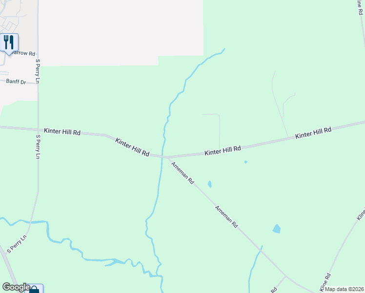 map of restaurants, bars, coffee shops, grocery stores, and more near 4100 Kinter Hill Rd in Edinboro