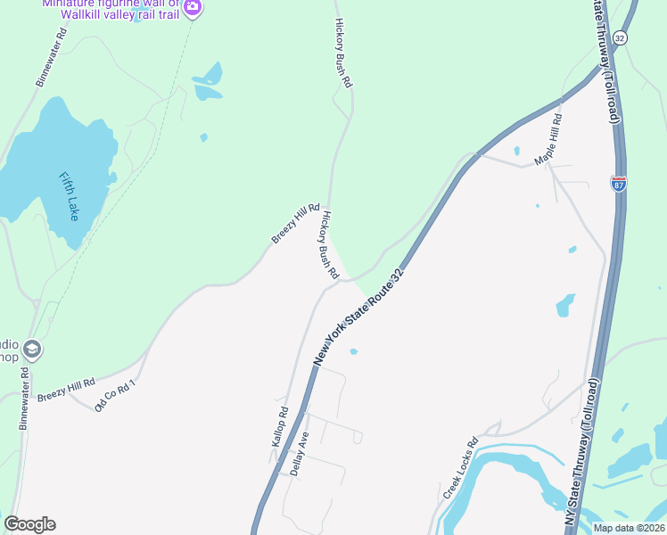 map of restaurants, bars, coffee shops, grocery stores, and more near 648 Hickory Bush Road in Kingston
