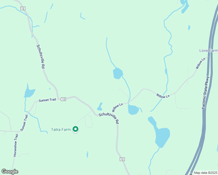 map of restaurants, bars, coffee shops, grocery stores, and more near 7 Willow Lane in Clinton Corners