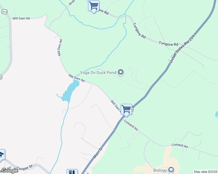 map of restaurants, bars, coffee shops, grocery stores, and more near 22 Mill Dam Road in Stone Ridge