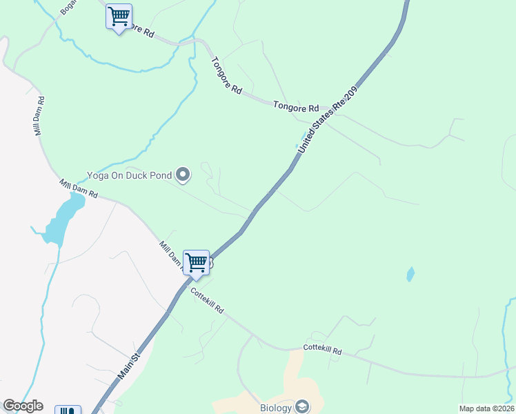 map of restaurants, bars, coffee shops, grocery stores, and more near 3328 U.S. 209 in Stone Ridge